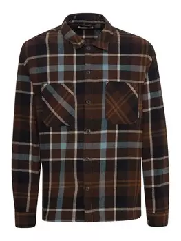 Клетчатая рубашка BLEND Regular fit Button Up Shirt Shacket, черный
