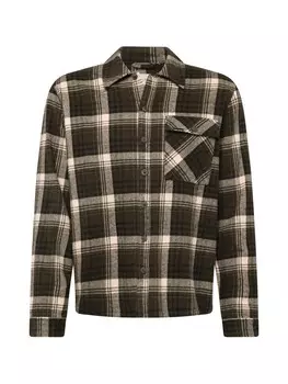 Клетчатая рубашка BLEND Regular fit Button Up Shirt, цвет olive/dark green
