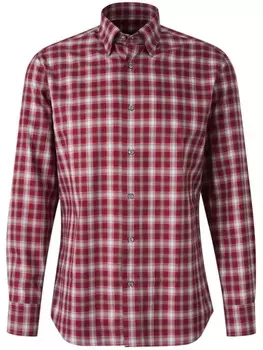 Клетчатая рубашка Brioni, красный