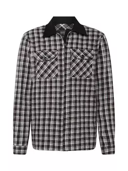 Клетчатая рубашка BURTON MENSWEAR LONDON Regular fit Button Up Shirt, черный