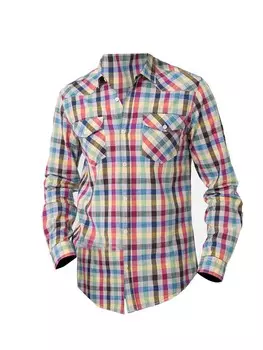Клетчатая рубашка By Diess Collection Regular fit Button Up Shirt, разноцветный