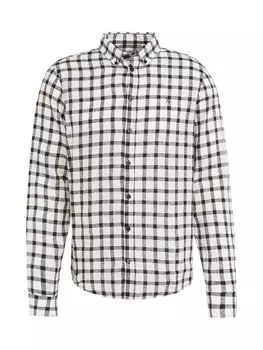 Клетчатая рубашка Casual Friday Regular fit Button Up Shirt Anton, белый