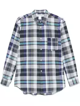 Клетчатая рубашка Comme Des Garons Shirt, синий