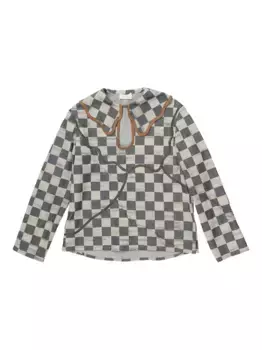 Клетчатая рубашка COMMUNS, черный