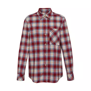 Клетчатая рубашка Deep Breath в стиле ретро с длинными рукавами, бежево-серая клетка