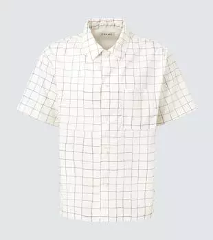 Клетчатая рубашка для боулинга Frame, Cream Multi