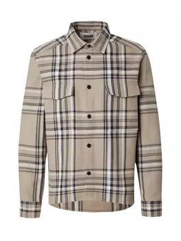 Клетчатая рубашка DRYKORN Regular fit Button Up Shirt GUNRAY, цвет cappuccino