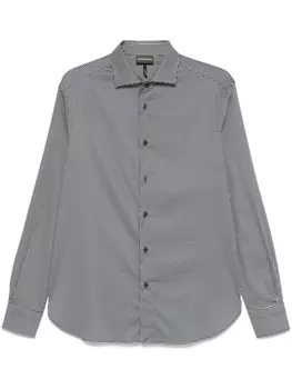 Клетчатая рубашка Emporio Armani, белый