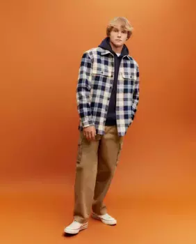 Клетчатая рубашка Green Coast, синий