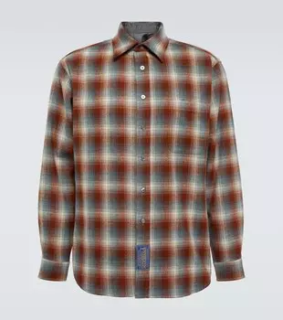 Клетчатая рубашка из коллаборации с Pendleton Maison Margiela, красный