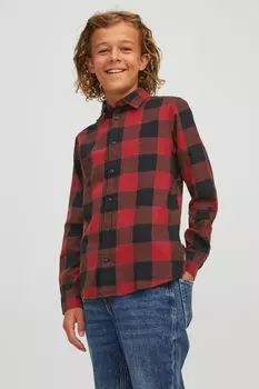 Клетчатая рубашка Jack & Jones Jack & Jones Junior, красный