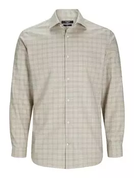 Клетчатая рубашка JACK & JONES Slim fit Button Up Shirt JPRBLaparker, цвет taupe/greige