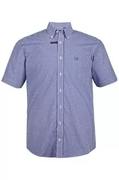 Клетчатая рубашка JP1880 Comfort fit Button Up Shirt, цвет light blue/dark blue
