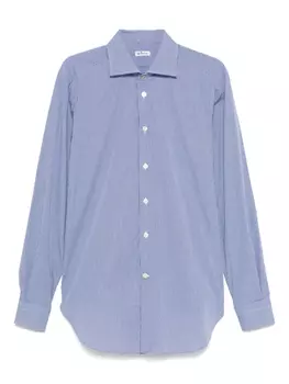Клетчатая рубашка Kiton, синий