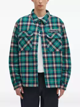 Клетчатая рубашка-куртка Billionaire Boys Club, зеленый