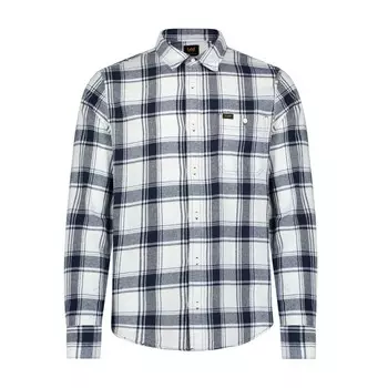 Клетчатая рубашка Lee Regular fit Button Up Shirt, небесно-синий