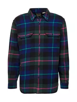 Клетчатая рубашка LEVI'S Comfort fit Button Up Shirt Jackson Worker, индиго