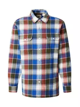 Клетчатая рубашка LEVI'S Comfort fit Button Up Shirt JACKSONWORKER, оливковый