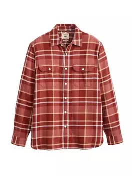 Клетчатая рубашка LEVI'S Comfort fit Button Up Shirt, красный