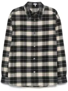 Клетчатая рубашка LOEWE, зеленый