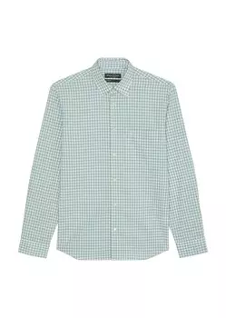 Клетчатая рубашка Marc O'Polo Regular fit Button Up Shirt, светло-зеленый