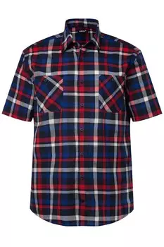 Клетчатая рубашка Men Plus Comfort fit Button Up Shirt, черный