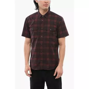 Клетчатая рубашка MESH с короткими рукавами Woolrich, Red