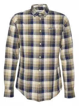 Клетчатая рубашка на пуговицах Barbour, синий
