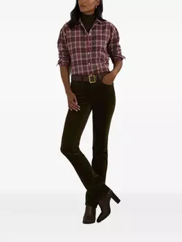 Клетчатая рубашка на пуговицах Lauren Ralph Lauren, красный