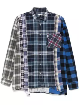 Клетчатая рубашка Needles, синий