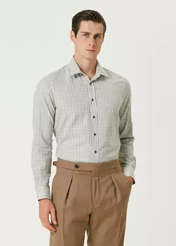 Клетчатая рубашка Pal Zileri, серый