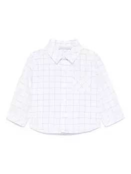 Клетчатая рубашка Patachou, белый