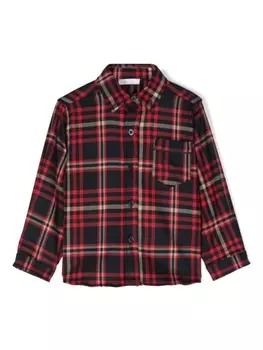 Клетчатая рубашка Patachou, черный