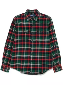 Клетчатая рубашка Polo Ralph Lauren, черный