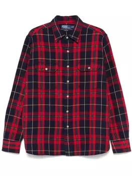 Клетчатая рубашка Polo Ralph Lauren, синий
