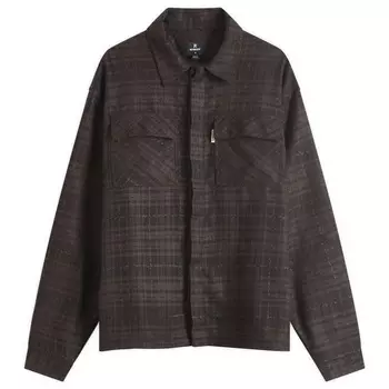 Клетчатая рубашка Rep Represent, цвет coffee