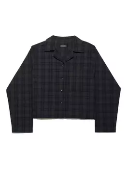 Клетчатая рубашка с длинным рукавом Mainless, синий