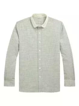 Клетчатая рубашка с длинными рукавами Ralph Lauren RRL, зеленый