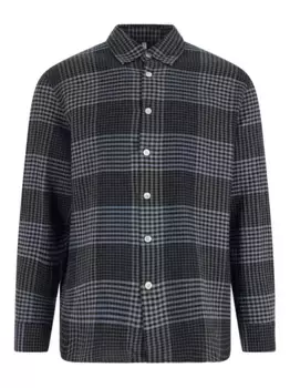 Клетчатая рубашка с длинными рукавами Sunflower, черный