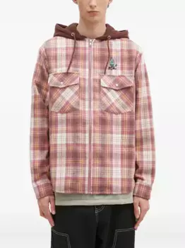 Клетчатая рубашка с капюшоном ICECREAM, красный