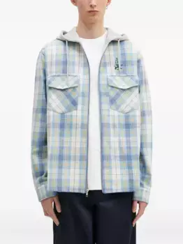 Клетчатая рубашка с капюшоном ICECREAM, синий