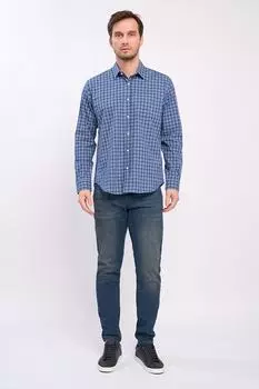 Клетчатая рубашка с карманом Kvl By Kenvelo, синий