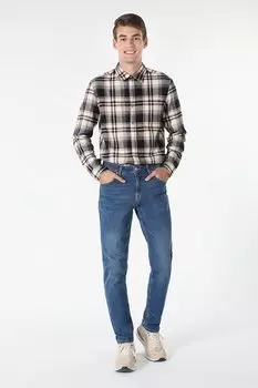 Клетчатая рубашка с нагрудными карманами Colin'S, черный