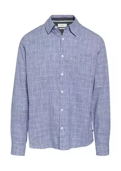 Клетчатая рубашка s.Oliver Regular fit Button Up Shirt, синий