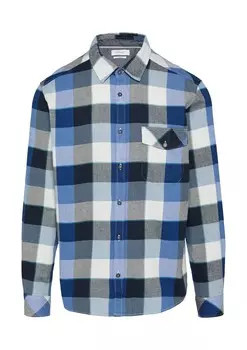 Клетчатая рубашка s.Oliver Regular fit Button Up Shirt, синий