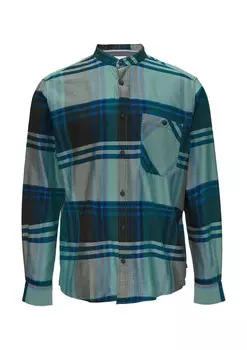 Клетчатая рубашка s.Oliver Regular fit Button Up Shirt, цвет petrol