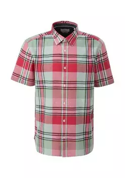 Клетчатая рубашка s.Oliver Regular fit Button Up Shirt, красный