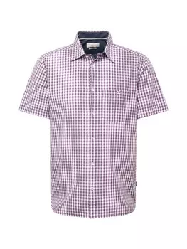 Клетчатая рубашка s.Oliver Regular fit Button Up Shirt, цвет purple/lilac