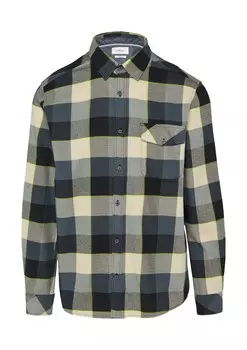 Клетчатая рубашка s.Oliver Regular fit Button Up Shirt, серый