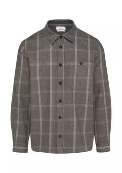 Клетчатая рубашка s.Oliver Regular fit Button Up Shirt, коричневый